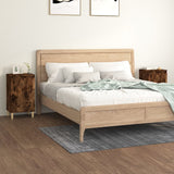 vidaXL Nachtkastje 40x35x70 cm bewerkt hout wit