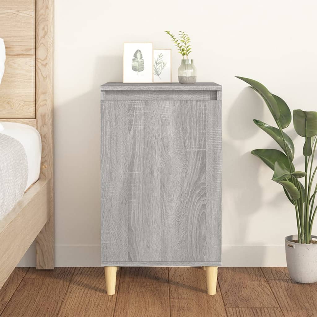 vidaXL Nachtkastje 40x35x70 cm bewerkt hout wit
