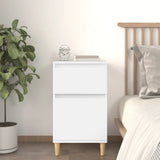 vidaXL Nightstand 40x35x70 cm white