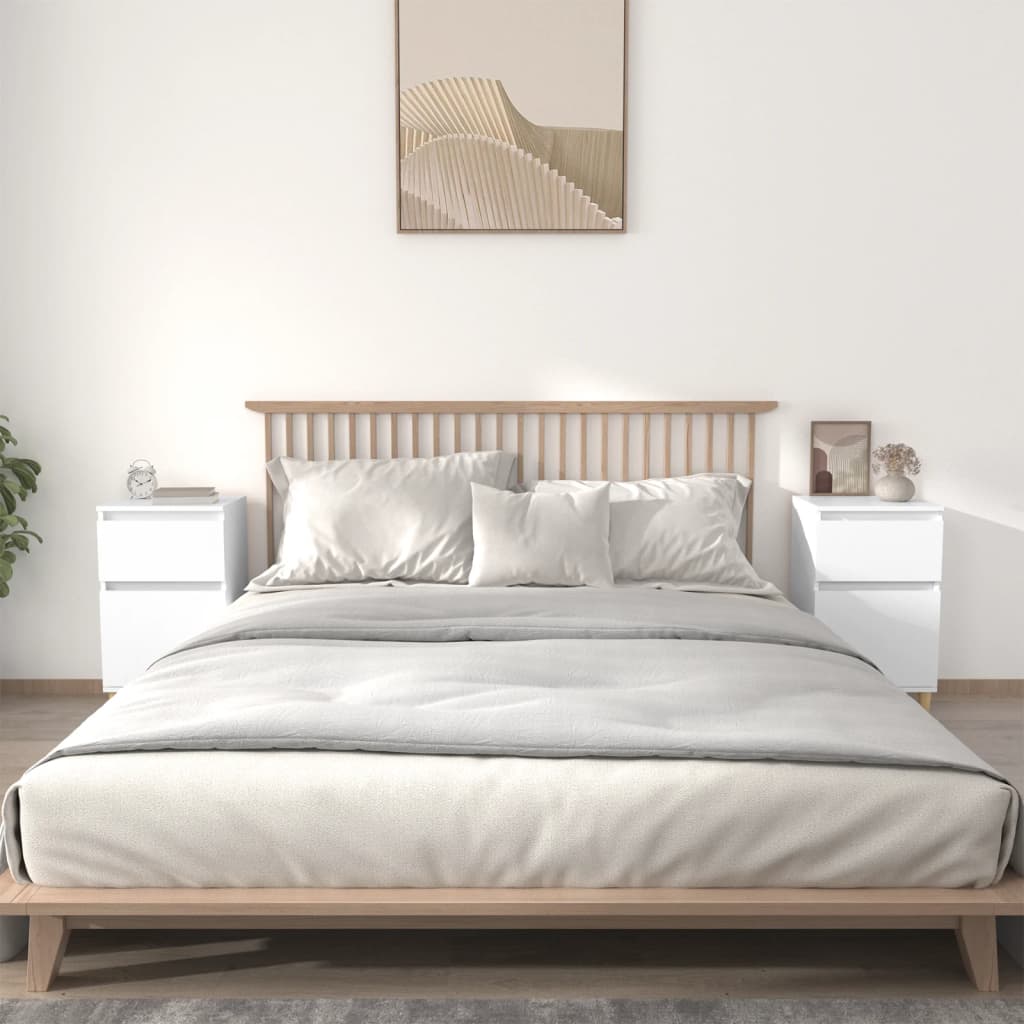 vidaXL Nightstand 40x35x70 cm white