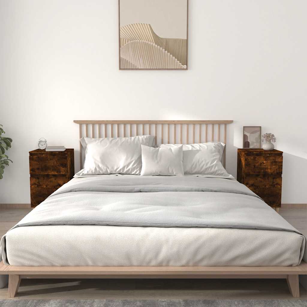 vidaXL Nightstand 40x35x70 cm white