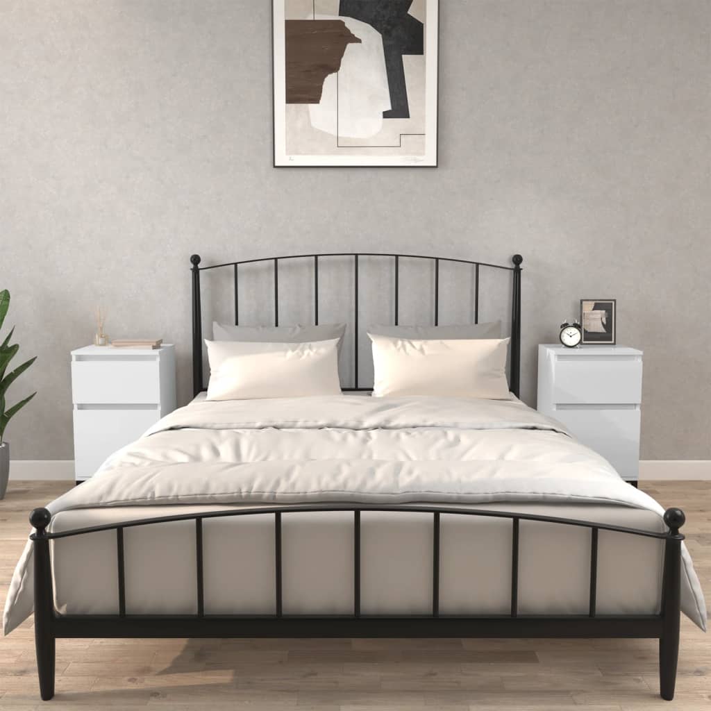 vidaXL Nachtkastje 40x35x70 cm wit