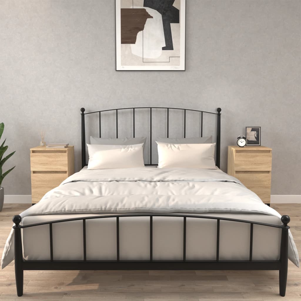 vidaXL Nachtkastje 40x35x70 cm wit