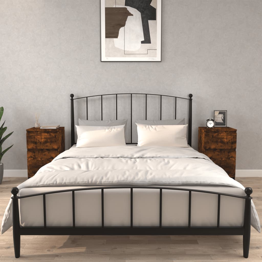 vidaXL Nachtkastje 40x35x70 cm wit