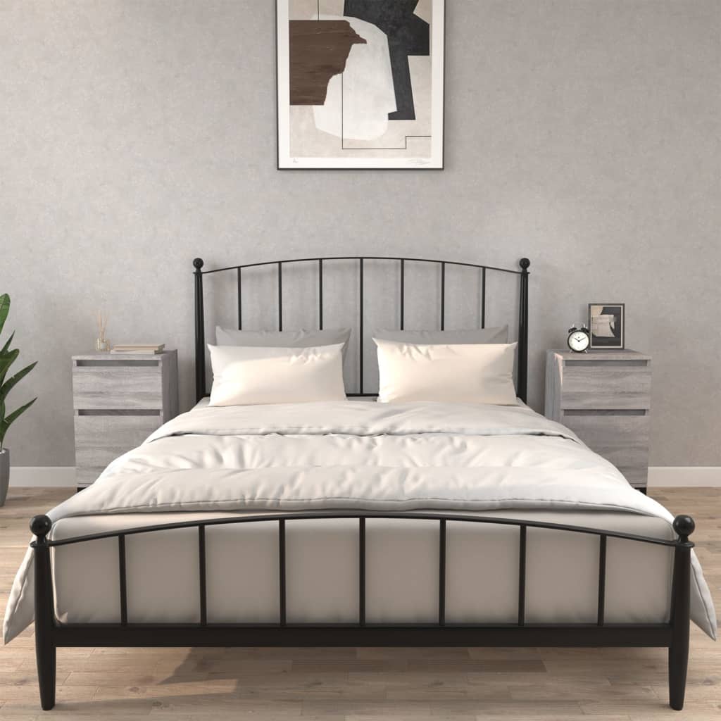 vidaXL Nachtkastje 40x35x70 cm wit