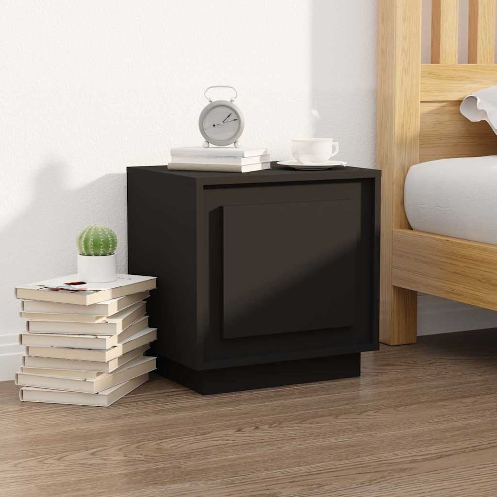 vidaXL Nachtkastje 44x35x45 cm bewerkt hout wit