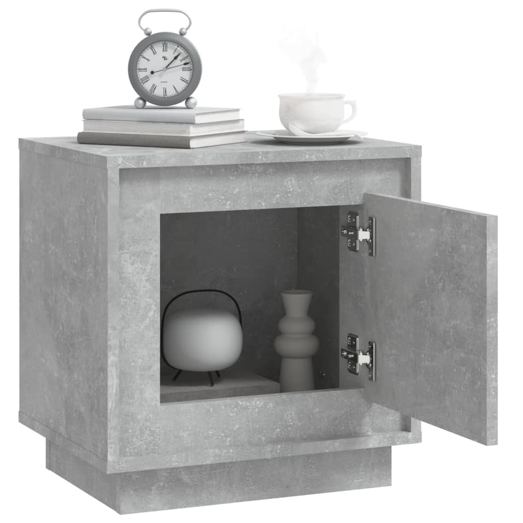 vidaXL Nachtkastje 44x35x45 cm bewerkt hout wit