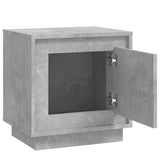 vidaXL Nachtkastje 44x35x45 cm bewerkt hout wit