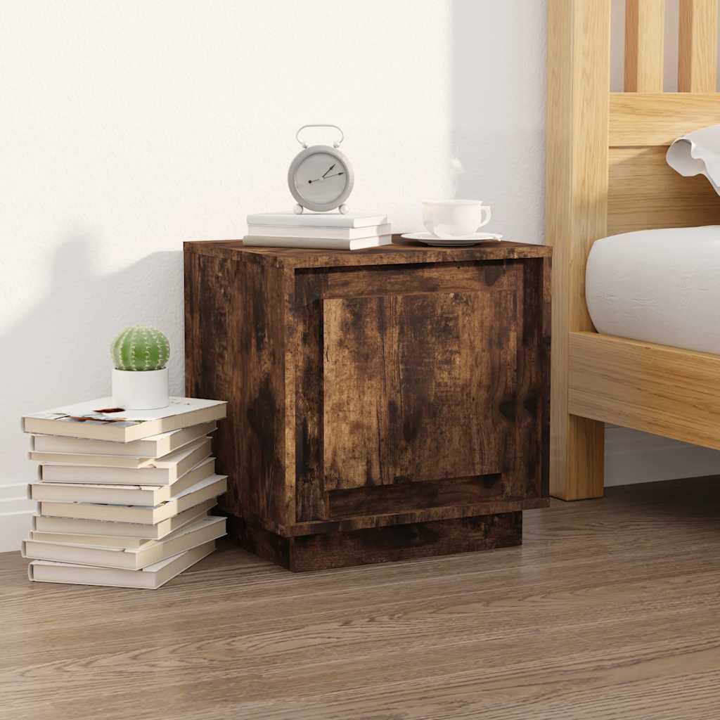 vidaXL Nachtkastje 44x35x45 cm bewerkt hout wit
