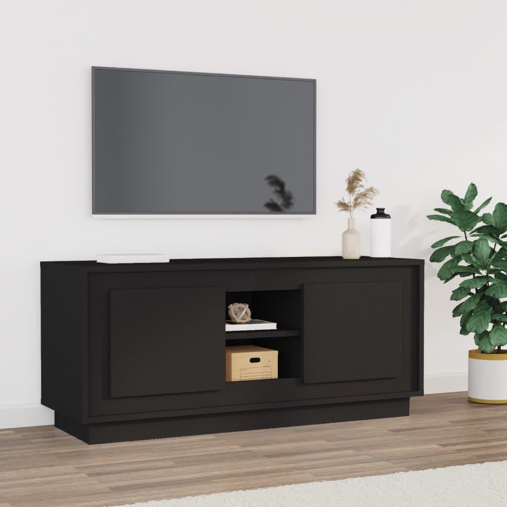vidaXL Tv-meubel 102x35x45 cm bewerkt hout wit