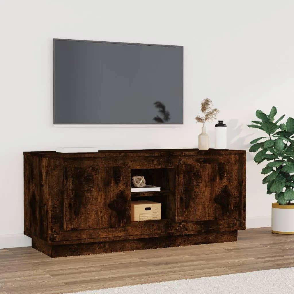 vidaXL Tv-meubel 102x35x45 cm bewerkt hout wit