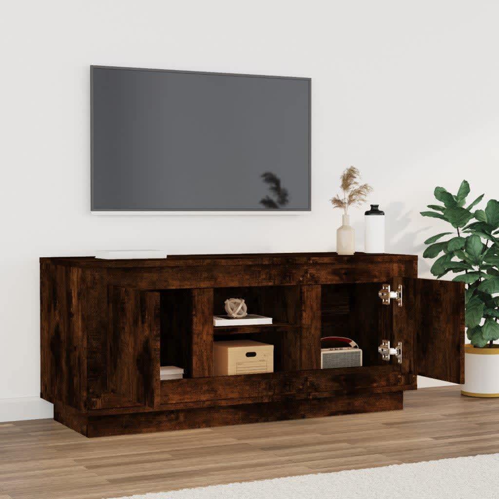vidaXL Tv-meubel 102x35x45 cm bewerkt hout wit