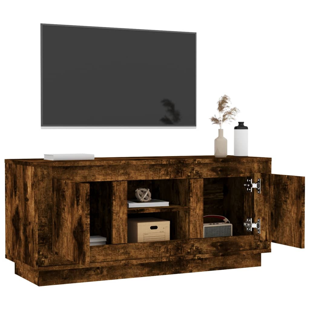 vidaXL Tv-meubel 102x35x45 cm bewerkt hout wit