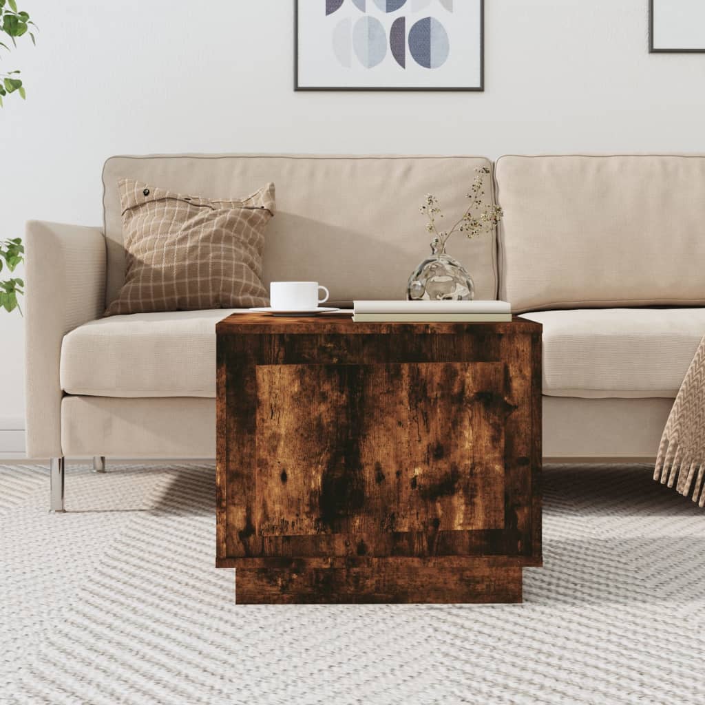 vidaXL Salontafel 51x50x44 cm bewerkt hout wit