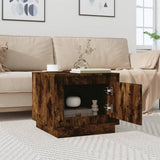 vidaXL Salontafel 51x50x44 cm bewerkt hout wit