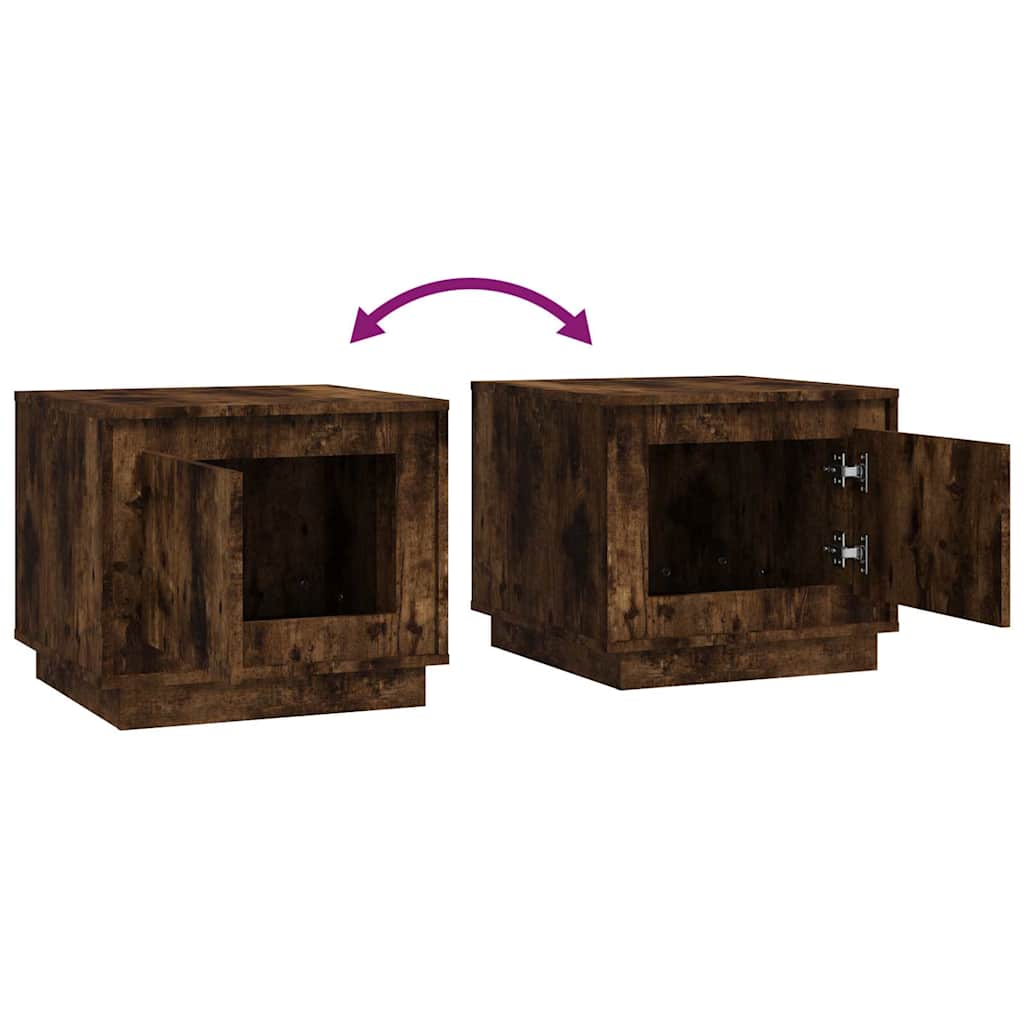 vidaXL Salontafel 51x50x44 cm bewerkt hout wit