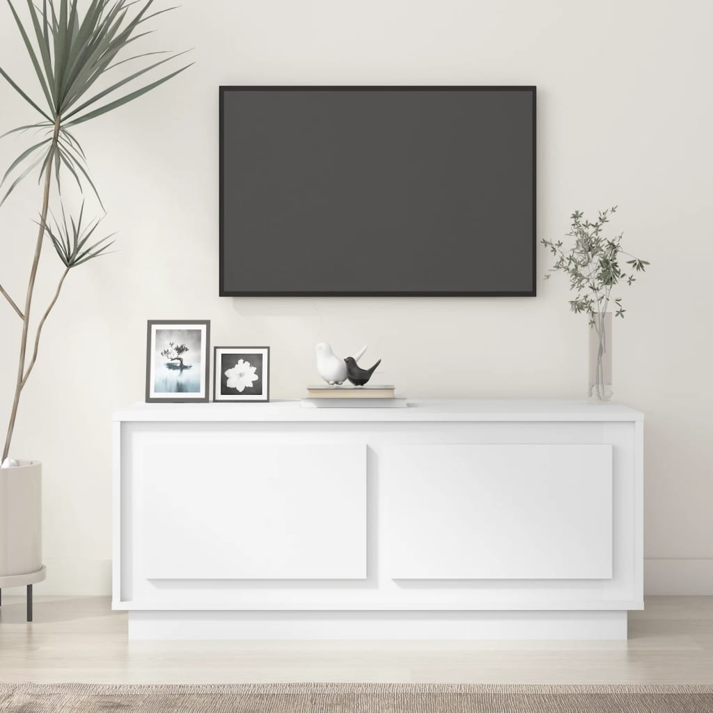 vidaXL Coffee table 102x50x44 cm engineered wood white