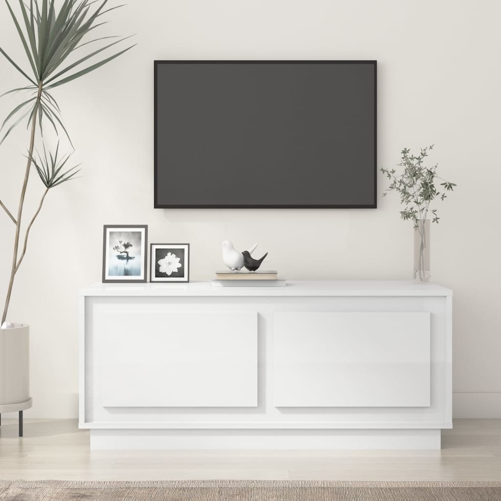 vidaXL Coffee table 102x50x44 cm engineered wood white