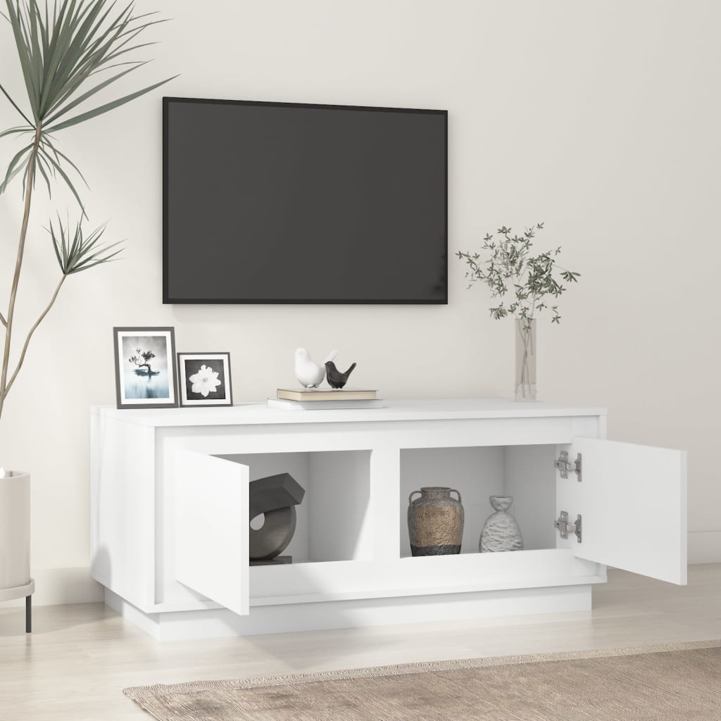 vidaXL Coffee table 102x50x44 cm engineered wood white