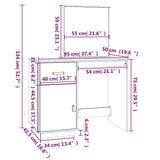 vidaXL Kaptafel 95x50x134 cm massief grenenhout