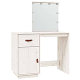 vidaXL Kaptafel met LED 95x50x133,5 cm massief grenenhout