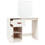 vidaXL Kaptafel met LED 95x50x133,5 cm massief grenenhout