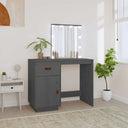 vidaXL Kaptafel met LED 95x50x133,5 cm massief grenenhout