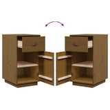vidaXL Bureaukastje 40x50x75 cm massief grenenhout