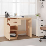 vidaXL Bureau 95x50x75 cm massief grenenhout