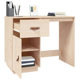 vidaXL Bureau 95x50x75 cm massief grenenhout