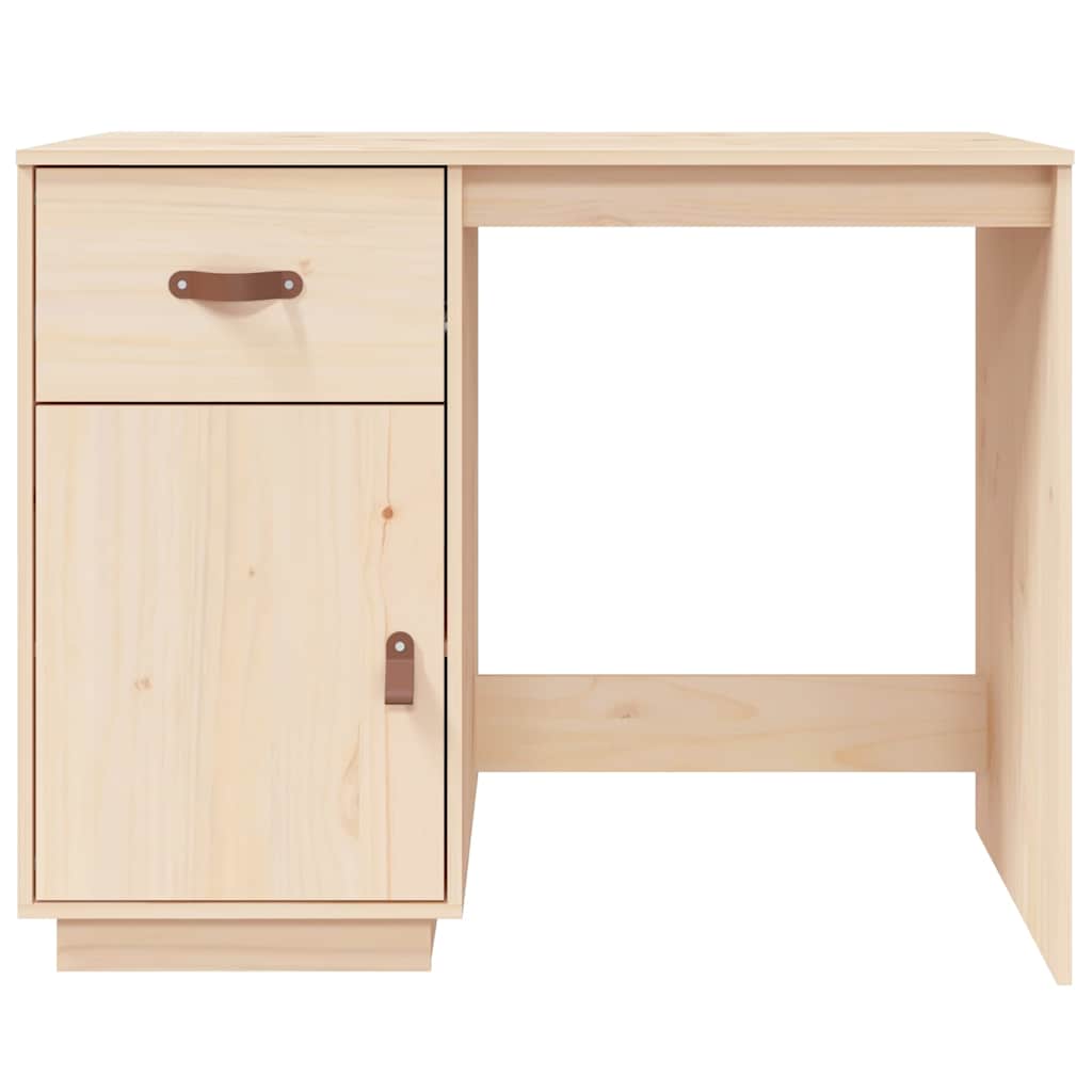 vidaXL Bureau 95x50x75 cm massief grenenhout