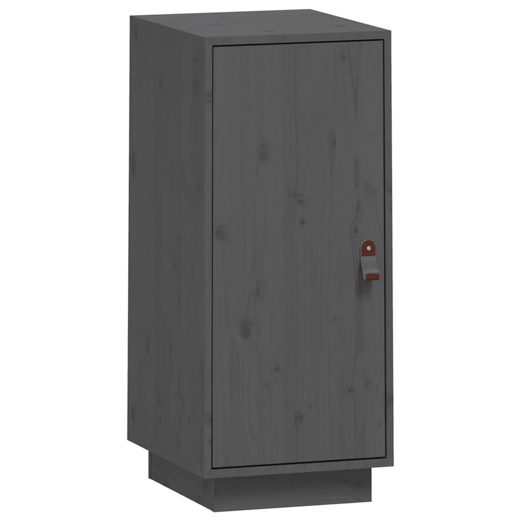 vidaXL Dressoir 34x40x75 cm massief grenenhout grijs