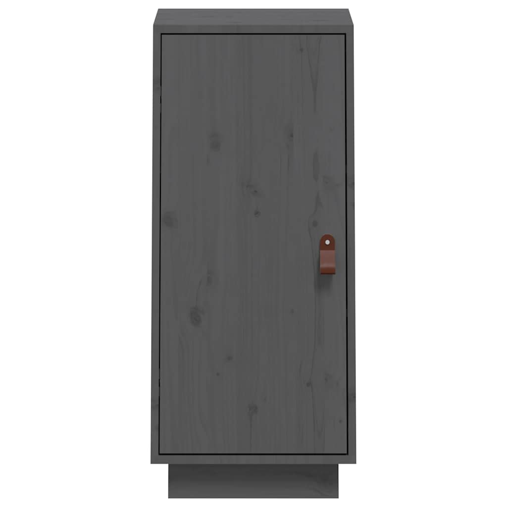 vidaXL Dressoir 34x40x75 cm massief grenenhout grijs