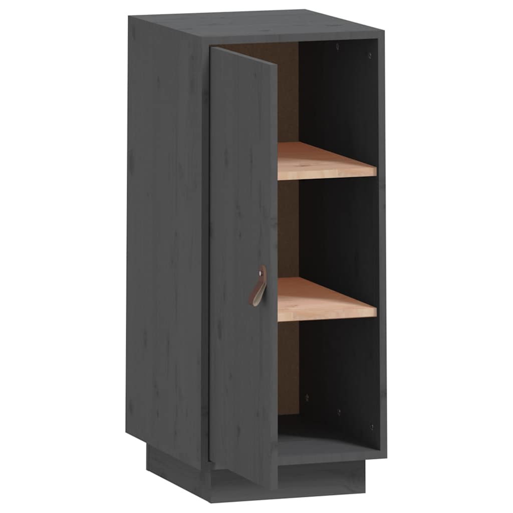 vidaXL Dressoir 34x40x75 cm massief grenenhout grijs