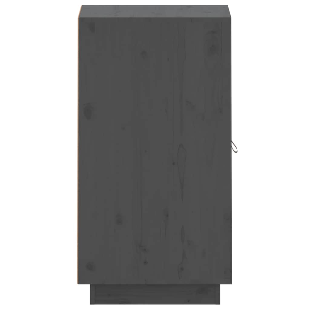 vidaXL Dressoir 34x40x75 cm massief grenenhout grijs