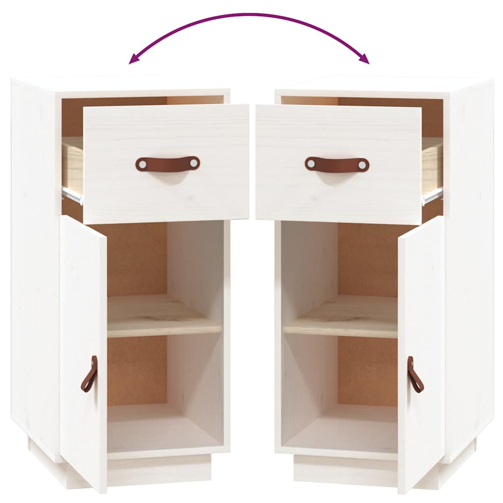 vidaXL Dressoir 34x40x75 cm massief grenenhout