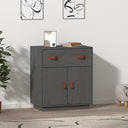 vidaXL Dressoir 65,5x40x75 cm massief grenenhout