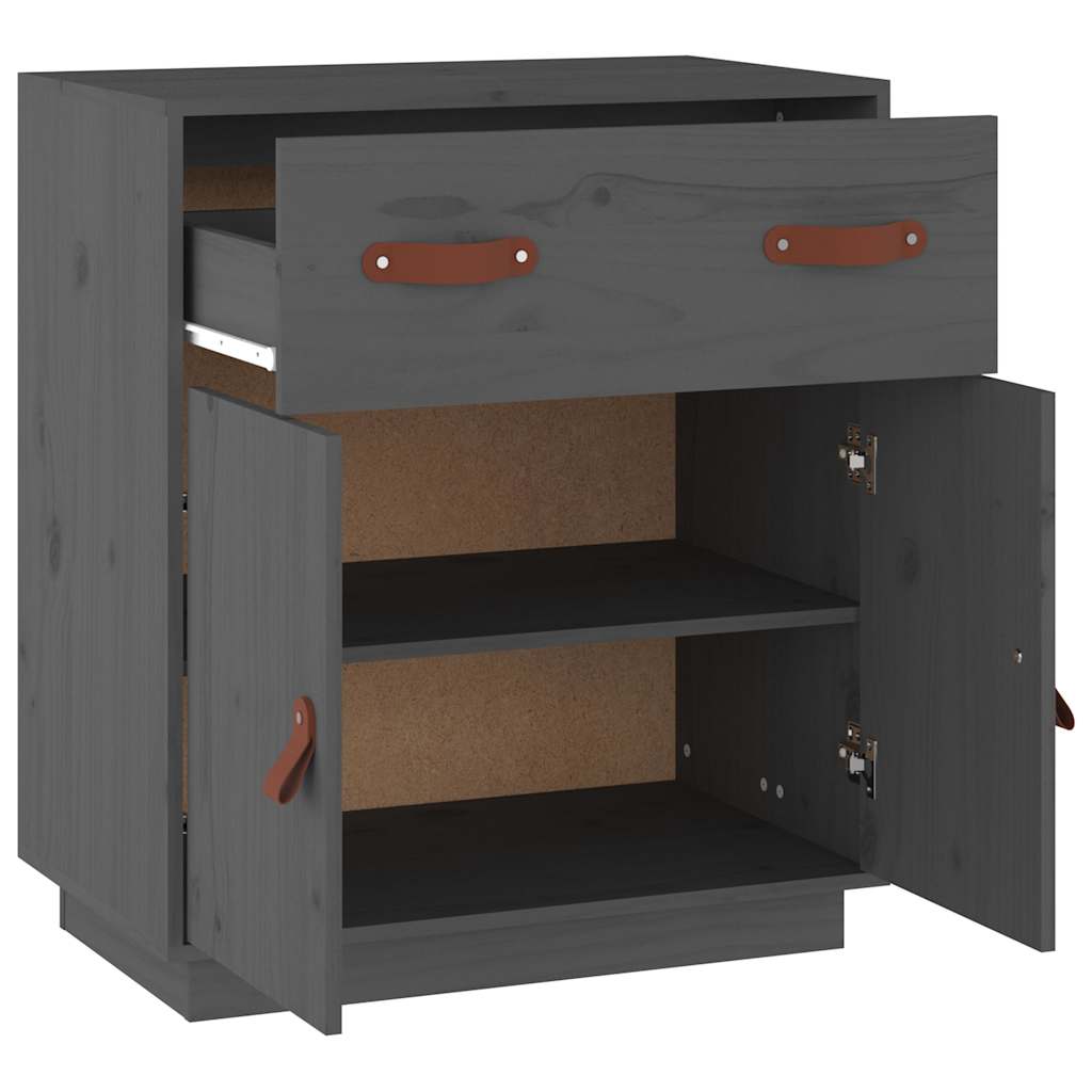 vidaXL Dressoir 65,5x40x75 cm massief grenenhout