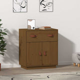 vidaXL Dressoir 65,5x40x75 cm massief grenenhout