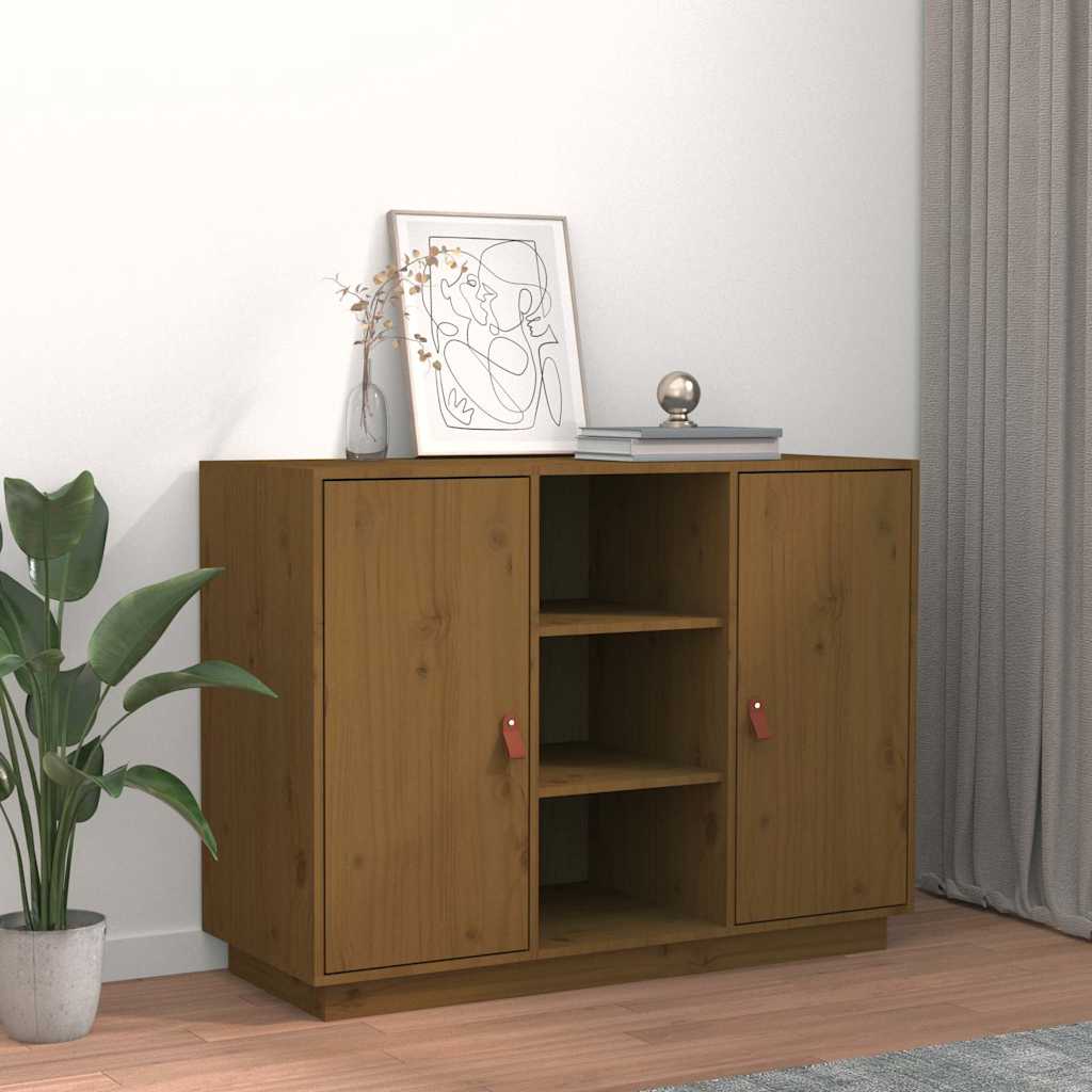 vidaXL Dressoir 100x40x75 cm massief grenenhout