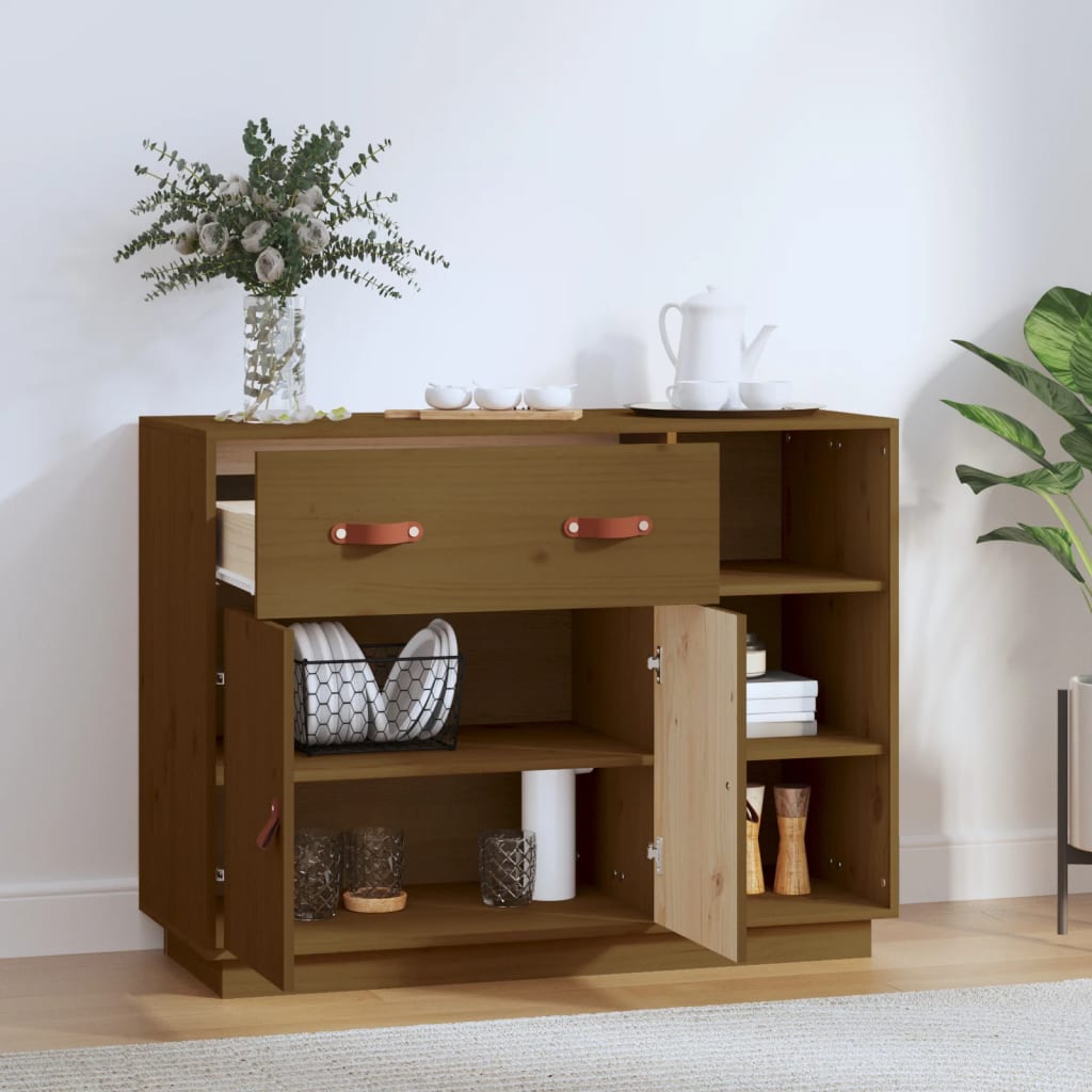 vidaXL Sideboard 98.5x40x75 cm Solid Pinewood