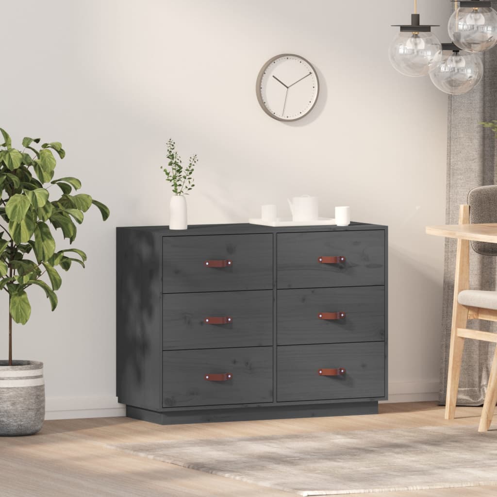 vidaXL Dressoir 100x40x75 cm massief grenenhout