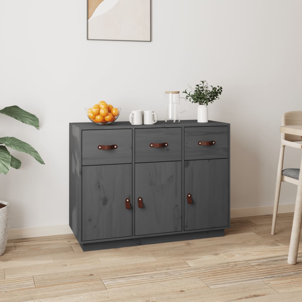 vidaXL Dressoir 100x40x75 cm massief grenenhout