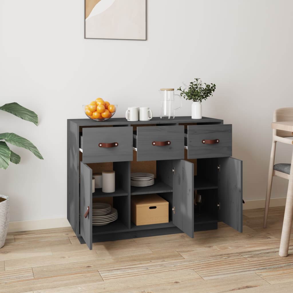 vidaXL Dressoir 100x40x75 cm massief grenenhout