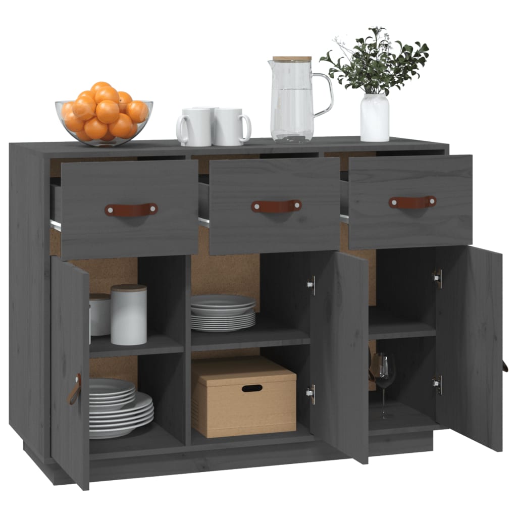 vidaXL Dressoir 100x40x75 cm massief grenenhout