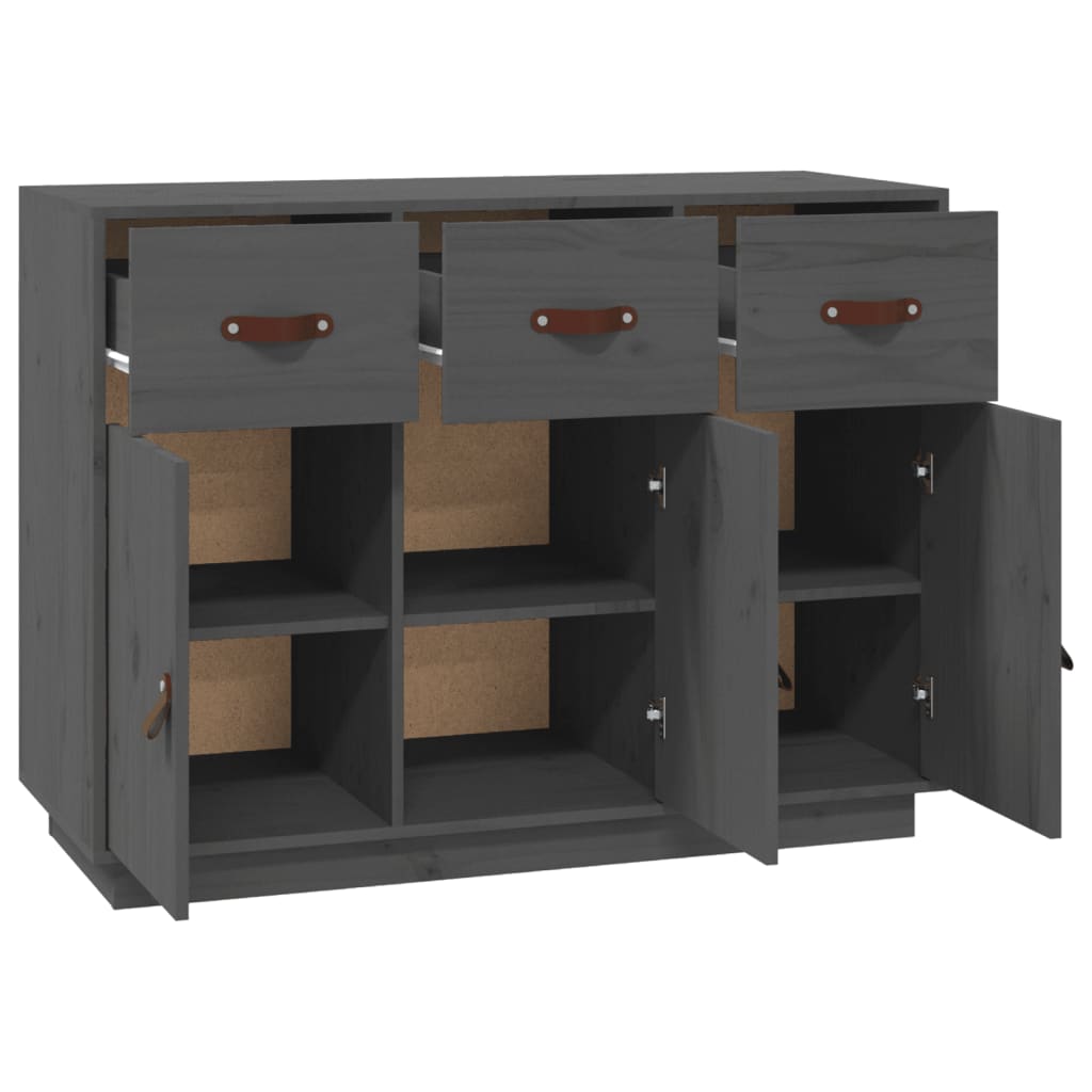 vidaXL Dressoir 100x40x75 cm massief grenenhout