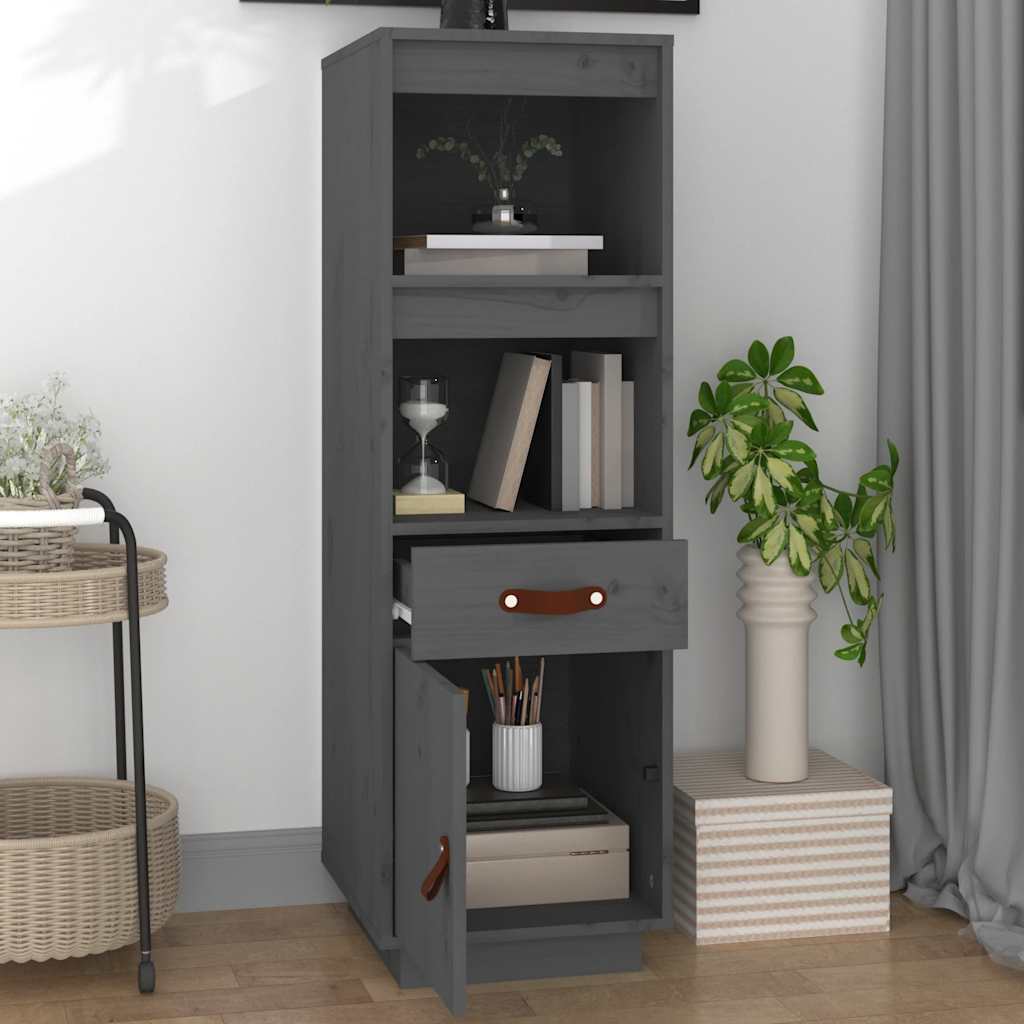 vidaXL Hoge kast 34x40x108,5 cm massief grenenhout