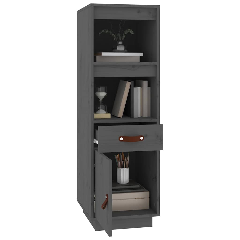 vidaXL Hoge kast 34x40x108,5 cm massief grenenhout