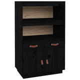 vidaXL Hoge kast 67x40x108,5 cm massief grenenhout