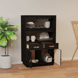 vidaXL Hoge kast 67x40x108,5 cm massief grenenhout
